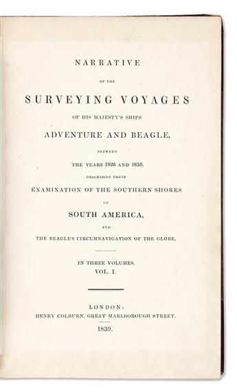 King, Phillip Parker (1791-1856) & Robert FitzRoy (1805-1865) Narrative of the Surveying Voyages of His Majestys Ships Adventure and B
